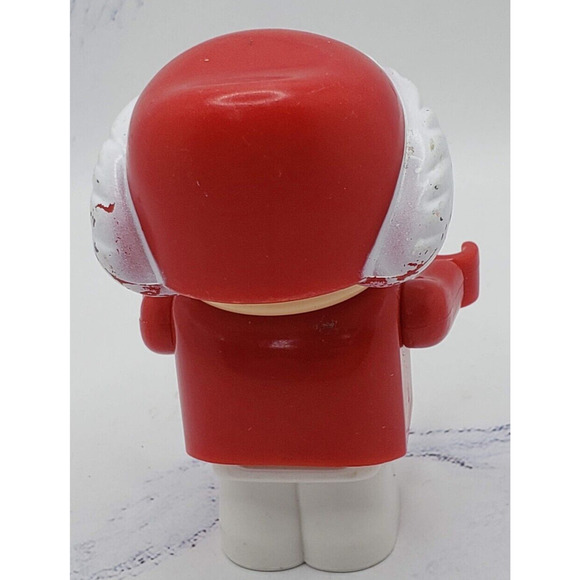 Vintage Shelcore 3” Little People Figure Christmas Elf In Red and White Costume - Picture 3 of 7